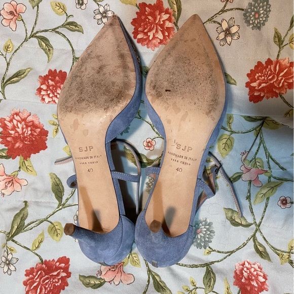 SJP Abute Blue Rhinestone Heels - Picture 3 of 15